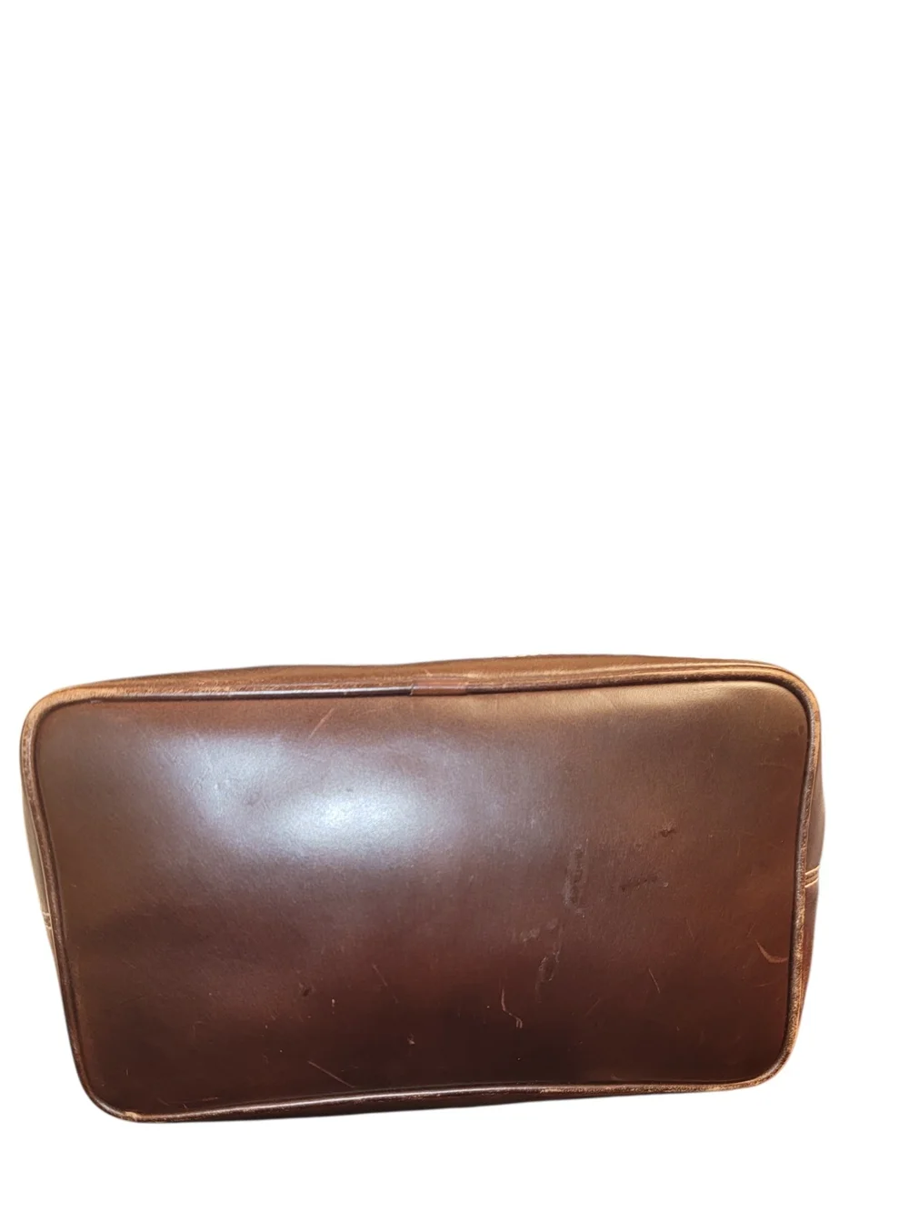 Dooney & Bourke Red Suede Hobo with Dark Brown Leather Trim